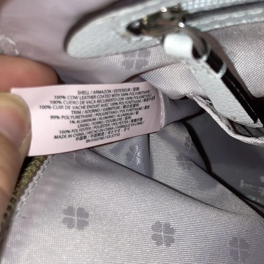 Kate Spade White Perforated Sylvia Satchel